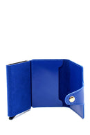 Women's Blue Leather Card Holder | Derimod