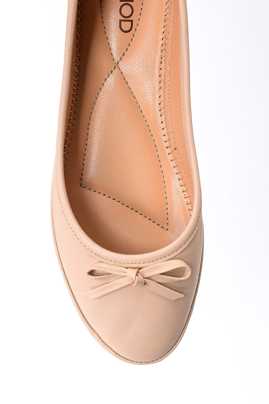 Women's Bow Leather Ballerinas