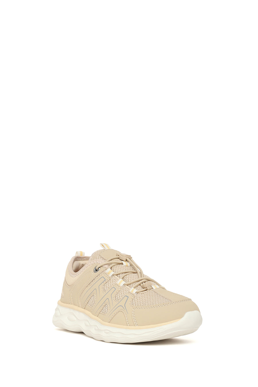 Woman Beige Thick-Soled Sneakers