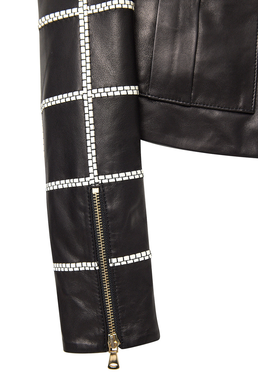 Capri Women's Black Short Leather Jacket