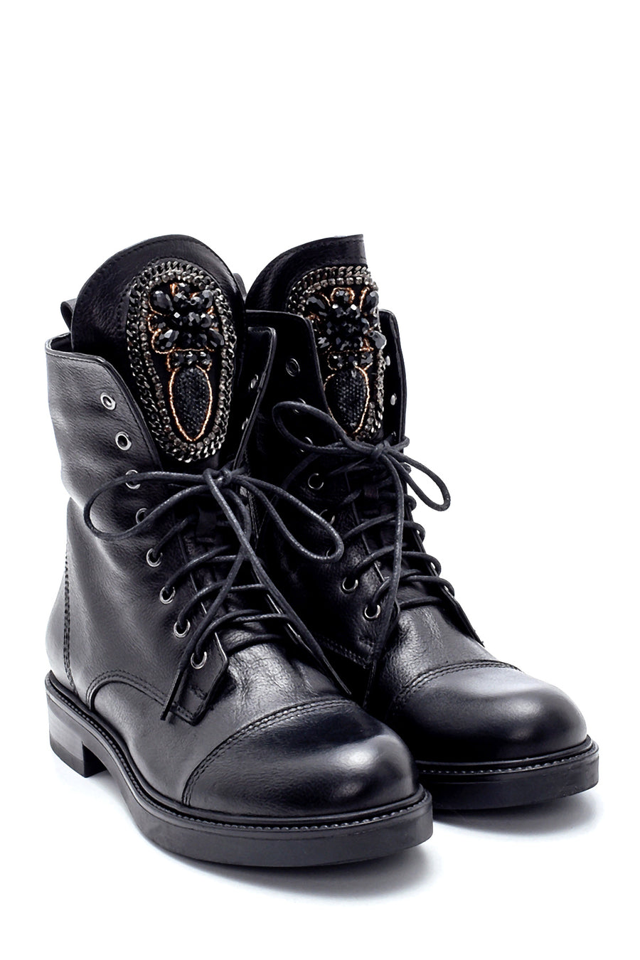 Women's Leather Stone Boots