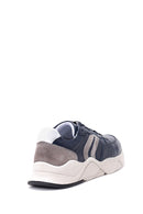 Men's Suede Detailed Leather Sneaker | Derimod