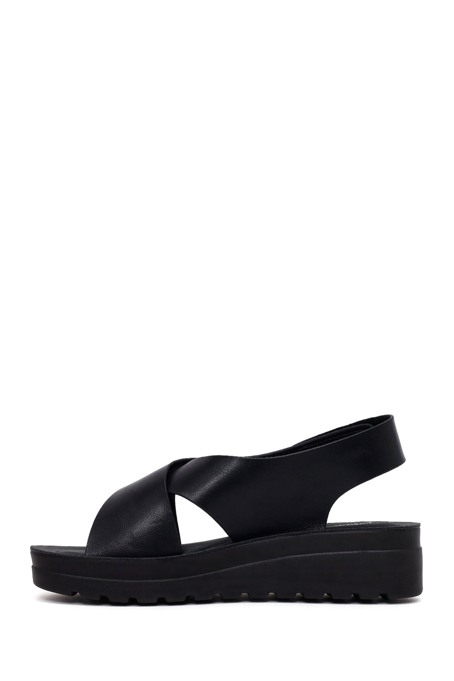 Woman Black Thick-Soled Sandal