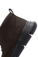 Skechers Men's Brown Garza Fontaine Nubuck Leather Boots | Derimod