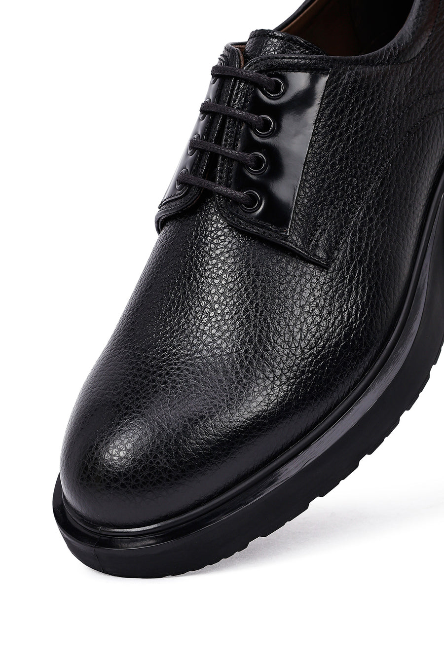 Men's Black Lace Up Leather Casual Shoes