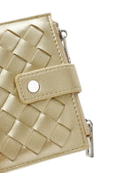 Women's Yellow Metallic Wallet | Derimod