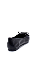 Women's Leather Bow Detailed Ballerinas | Derimod