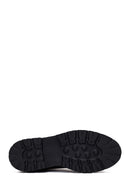 Male Black Lace-up Leather Casual Boots | Derimod