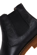 Men's Black Leather Casual Chelsea Boots | Derimod