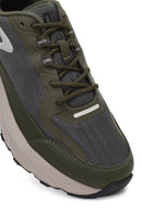 Derimod Studio Men's Green Lace-Up Thick-Soled Sneaker | Derimod