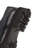 Men's Black Lace-Up Thick-Soled Leather Casual Shoe | Derimod