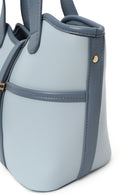 Woman Blue Long-Strap Classic Shoulder Bag | Derimod