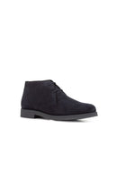 Geox Men's Navy Blue Claudio Suede Leather Classic Boots | Derimod
