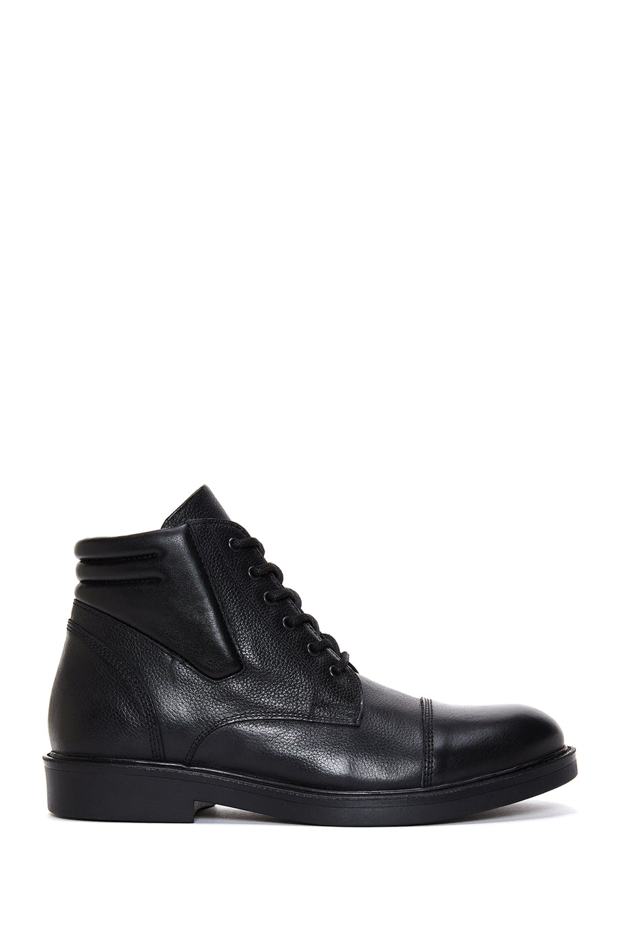 Men's Black Leather Short Boots 22WFD618418 | Derimod