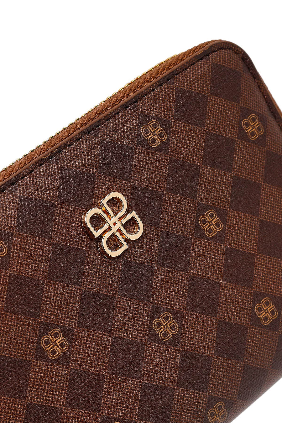 Woman Brown Printed Wallet