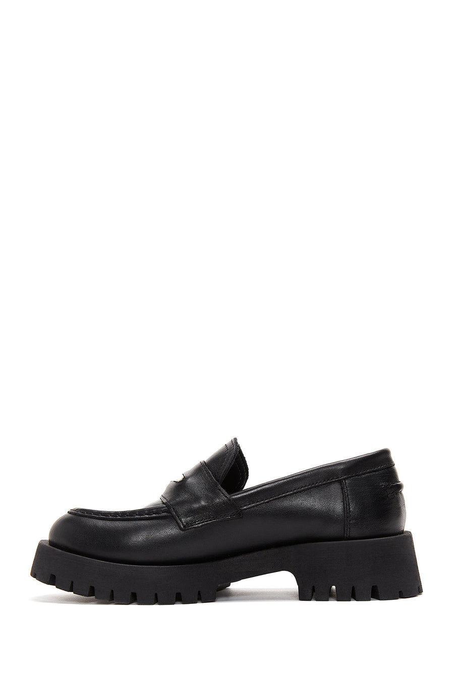 Women's Black Leather Loafer