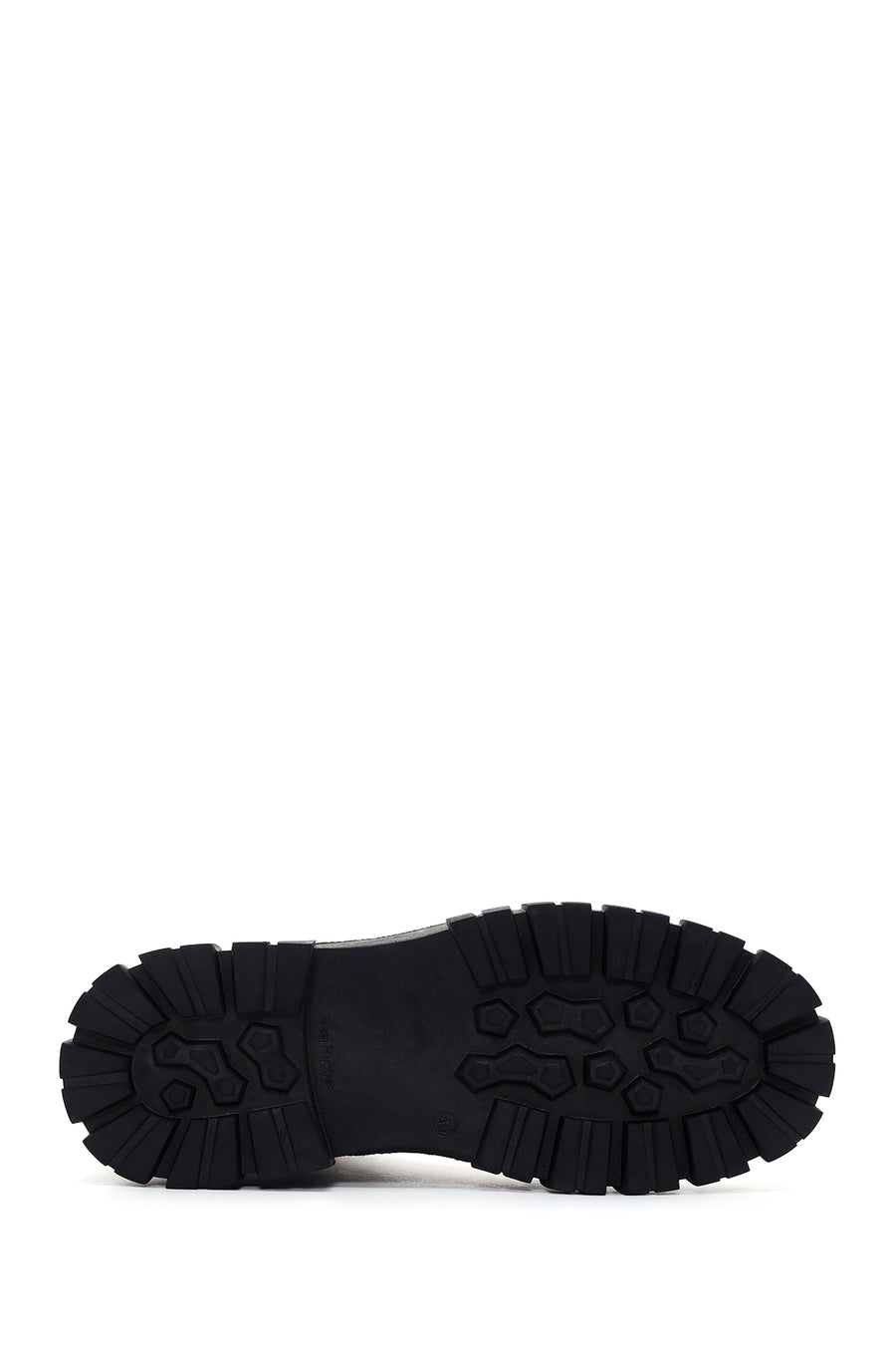 Men's Black Zippered Leather Combat Boots