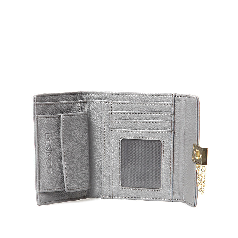 Women's Gray Faux Leather Wallet