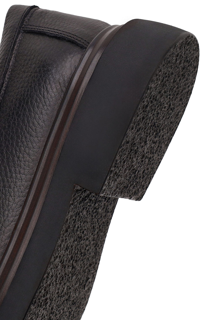 Male Black Lace-up Leather Casual Shoes
