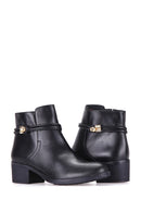 Women's Leather Boots with Buckle | Derimod