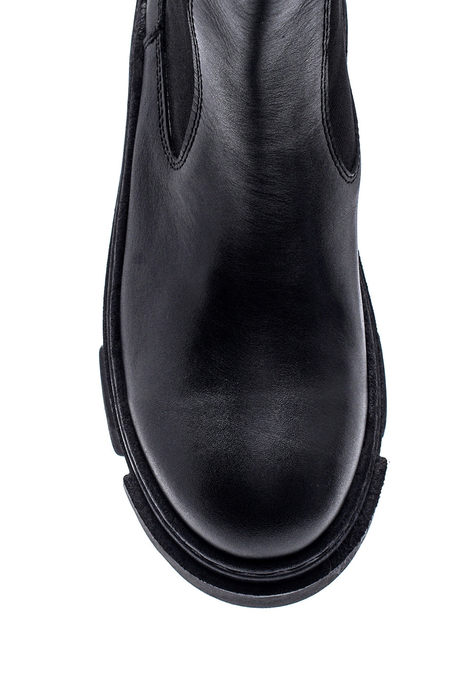 Women's Leather High Sole Chelsea Boots