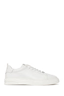 Erkek Beyaz Bağcıklı Deri Sneaker | Derimod
