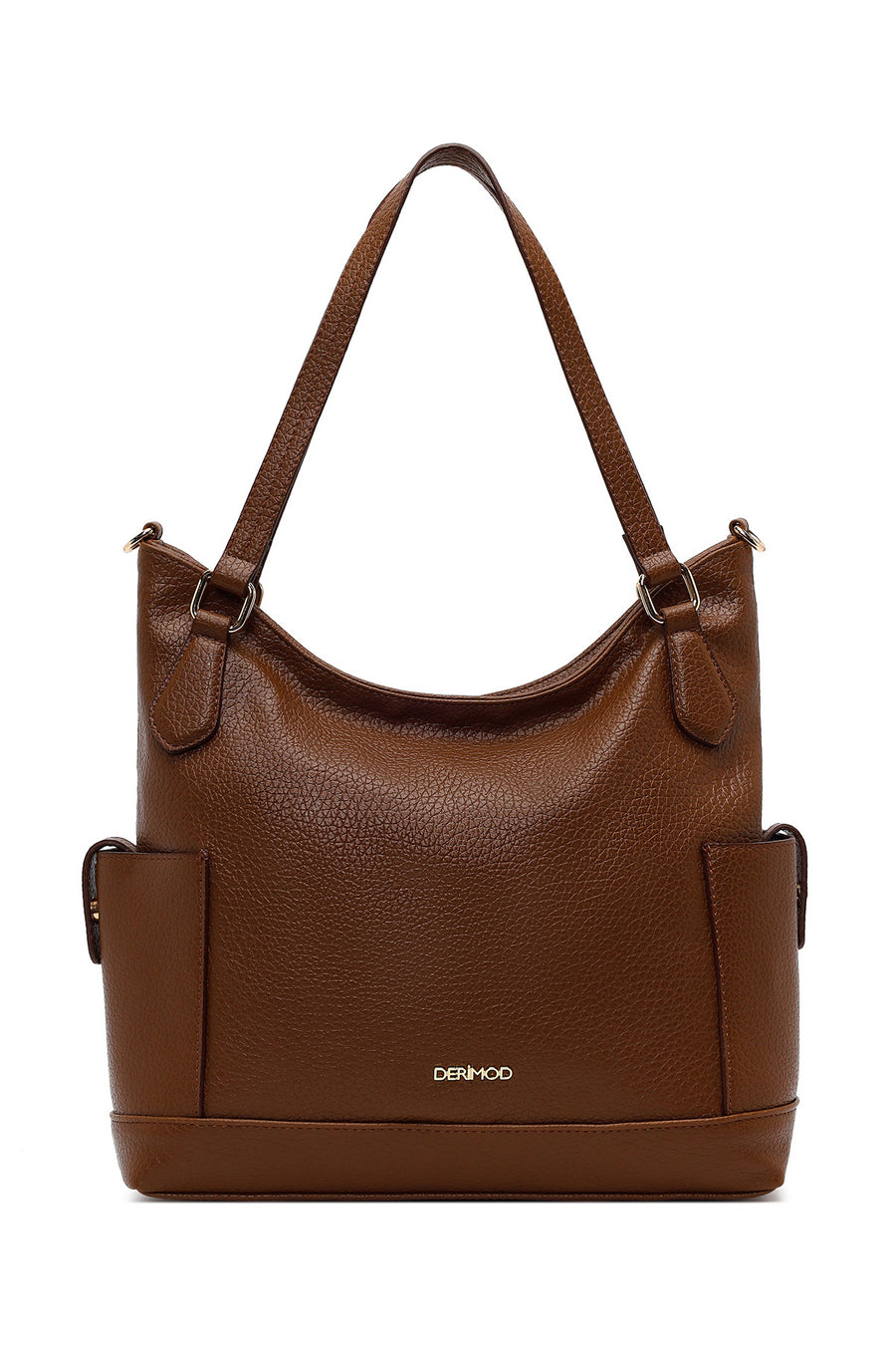 Woman Brown Long-Strap Shoulder Bag