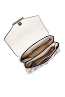 Woman Cream Long Strap Printed Handbag | Derimod