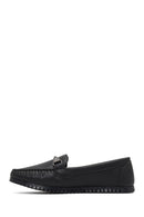 Kadın Siyah Tokalı Loafer | Derimod