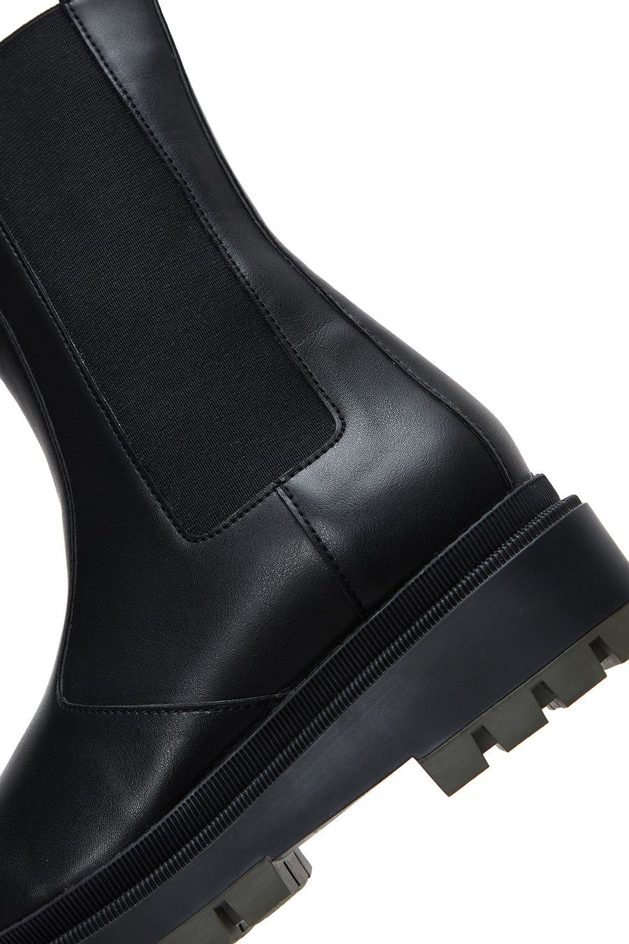 Women's Black Thick Soled Chelsea Boots