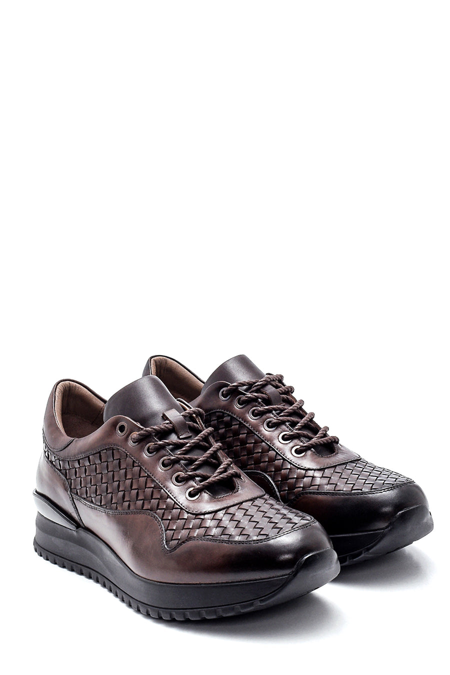 Men's Leather Braided Sneaker