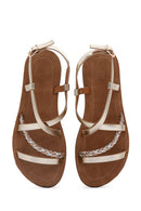 Women's Gold Ankle Strap Sandals | Derimod
