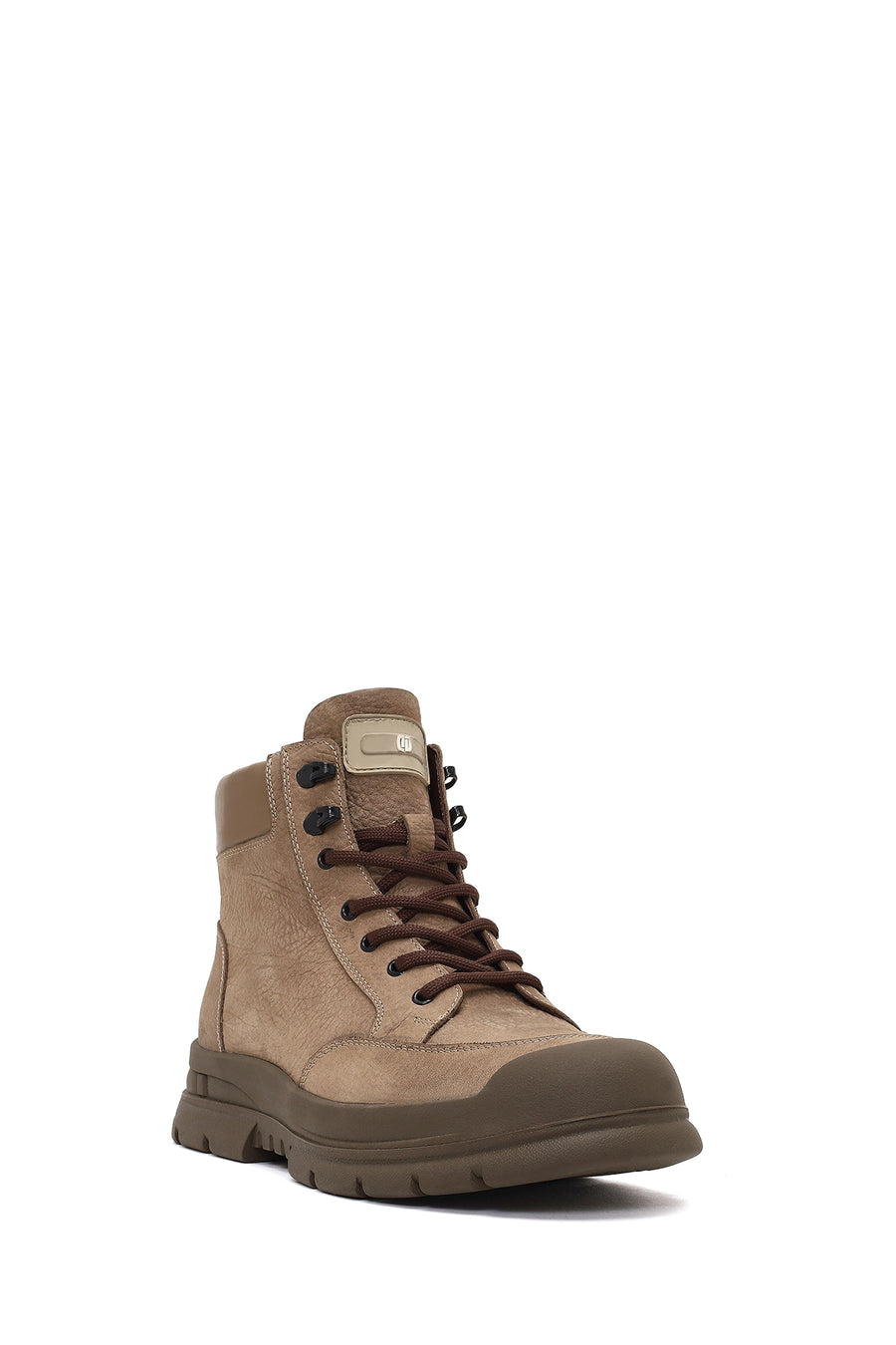 Male Mink Zip Closure Nubuck Leather Boots