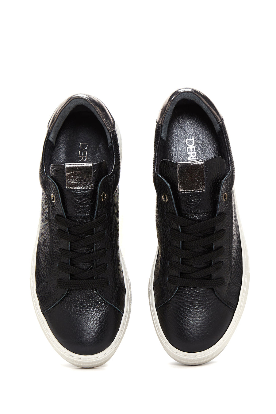 Kadın Siyah Deri Sneaker