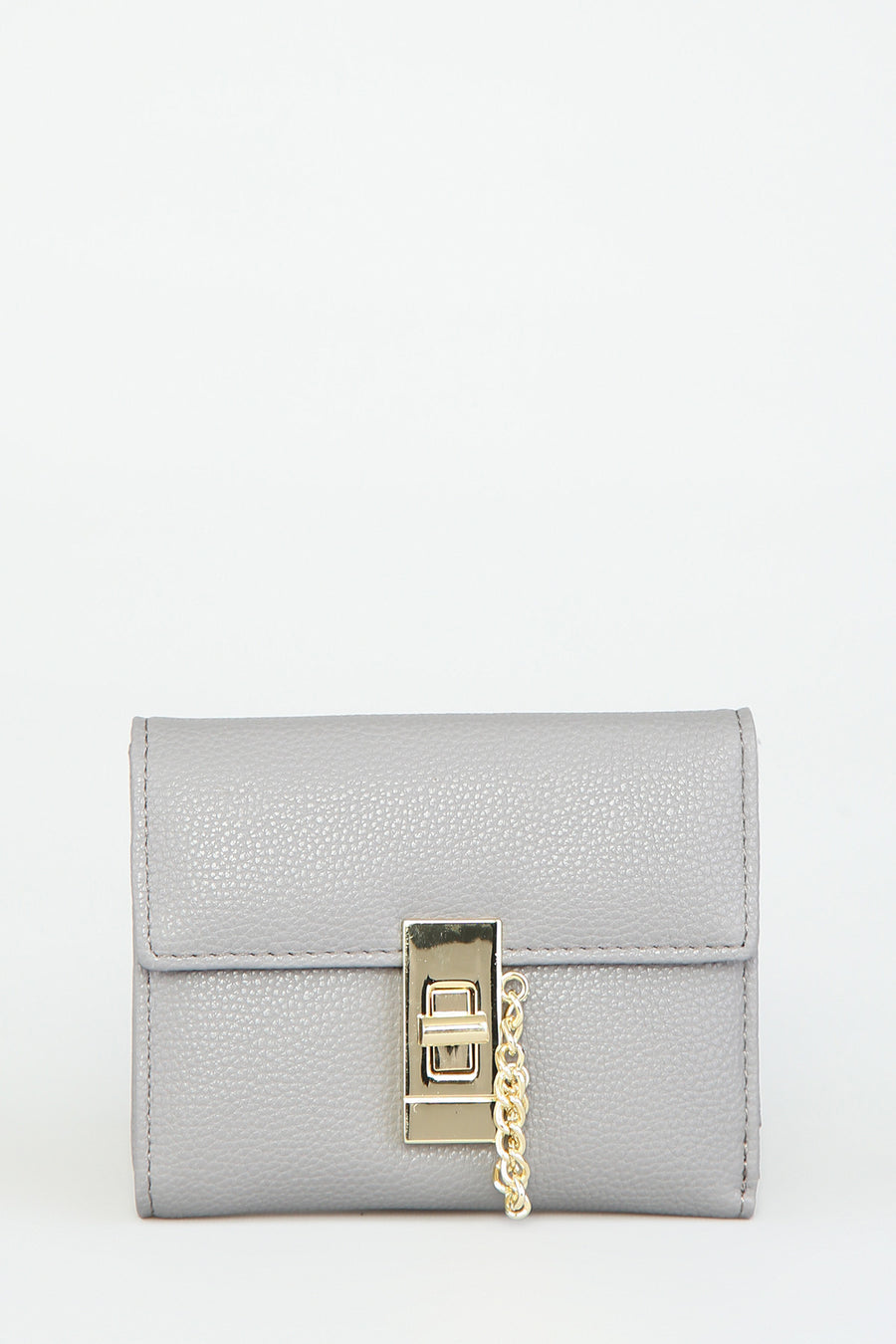 Women's Gray Faux Leather Wallet
