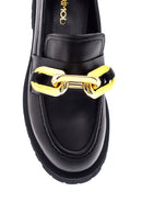 Women's Leather Chain Loafer | Derimod