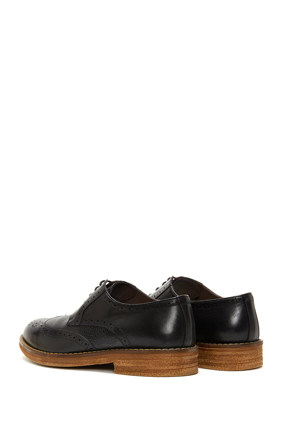 Men's Black Leather Casual Shoes