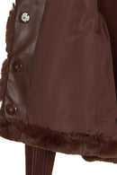 Dolomiti Woman Brown Short Teddy Coats | Derimod