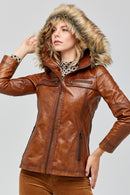 Teresa Women's Leather Jacket | Derimod