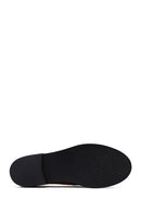 Woman Mink Suede Leather Masculine Loafer | Derimod