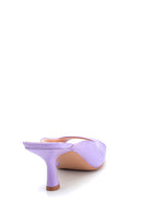 Women's Casual Heeled Leather Slippers | Derimod