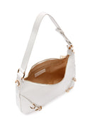 Women's White Long Strap Patent Leather Shoulder Bag | Derimod