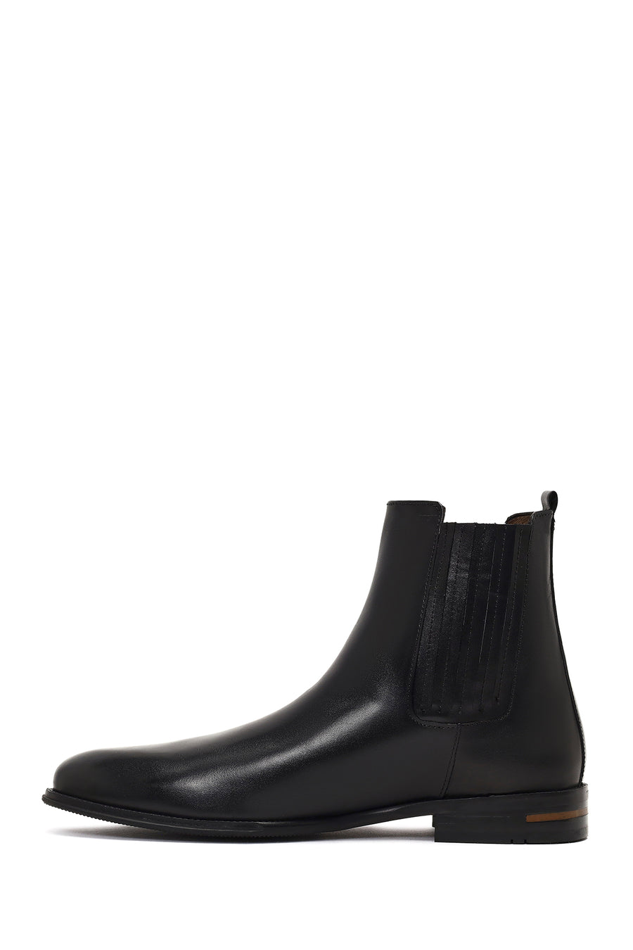 Male Black Leather Chelsea Boots