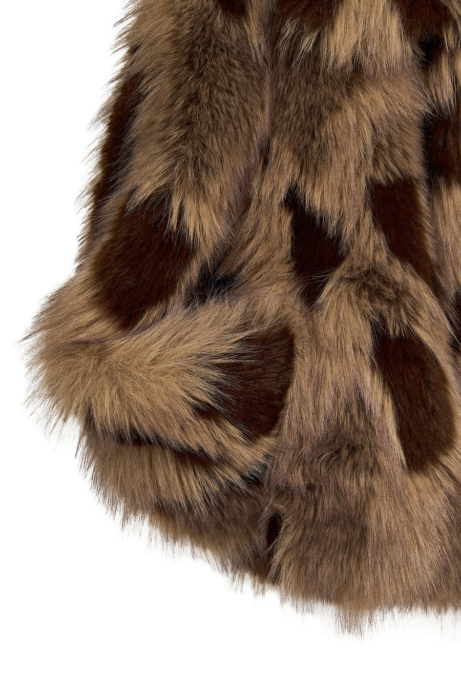 Nevada Woman Brown Oversize Fur Teddy Coats