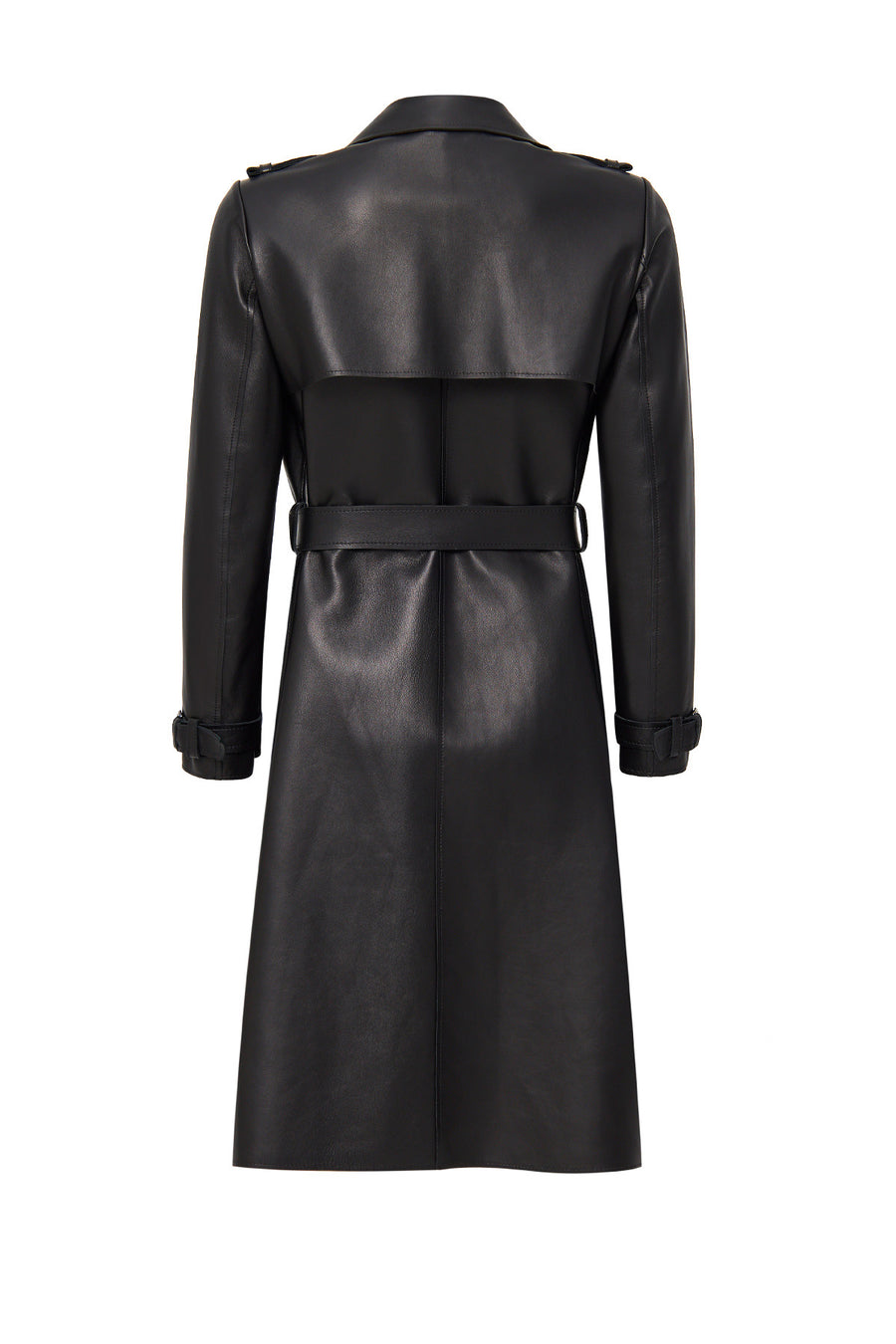 Los Angeles Women's Black Jacket Collar Leather Coat