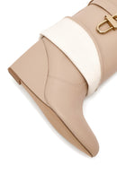 Women's Beige Wedge Heel Boots | Derimod