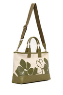 Woman Green Long-Strap Printed Shoulder Bag | Derimod