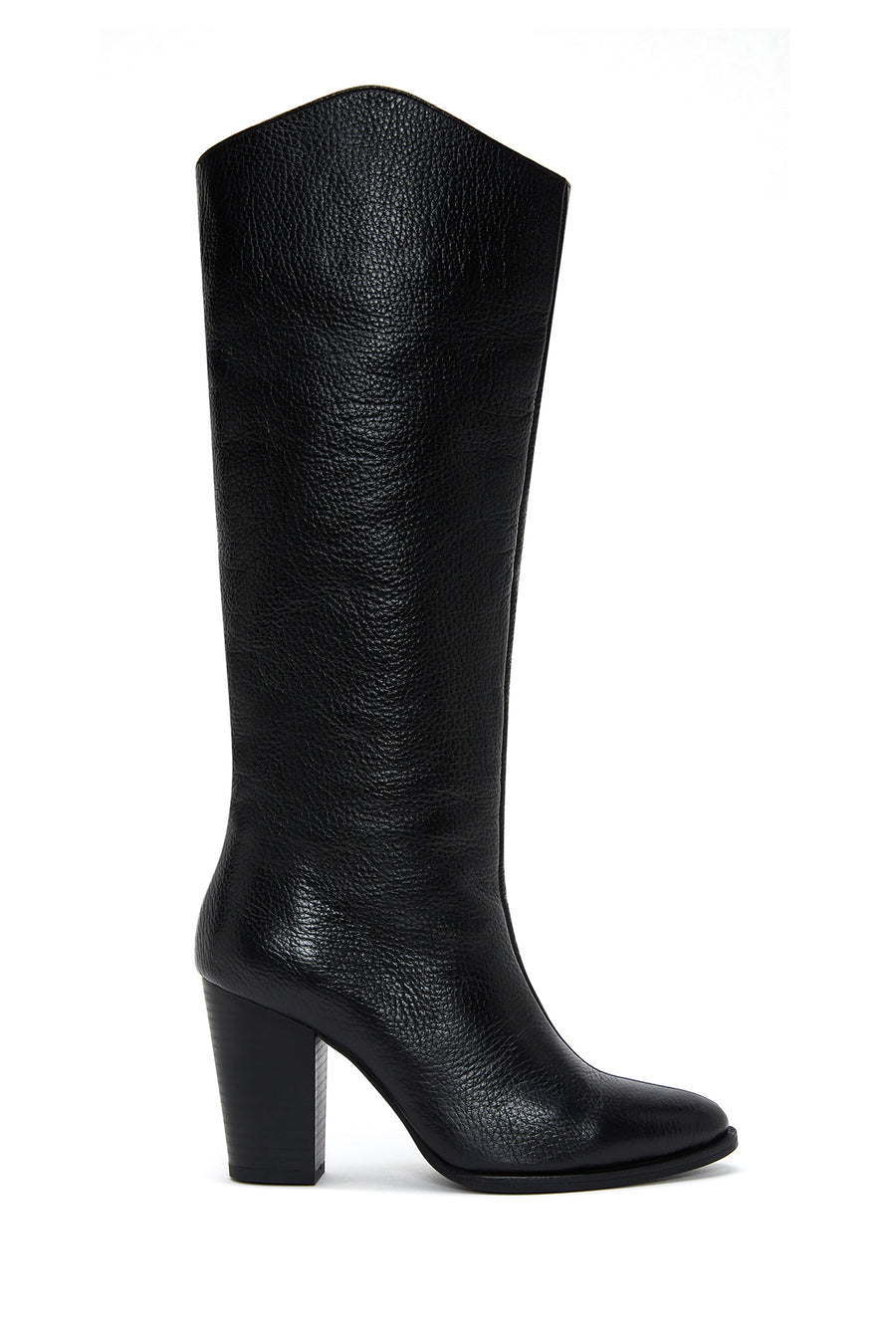 Women's Black Heeled Leather Boots 23WFD1511FT | Derimod