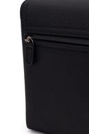 Male Black Long-Strap Leather Messenger Bag | Derimod