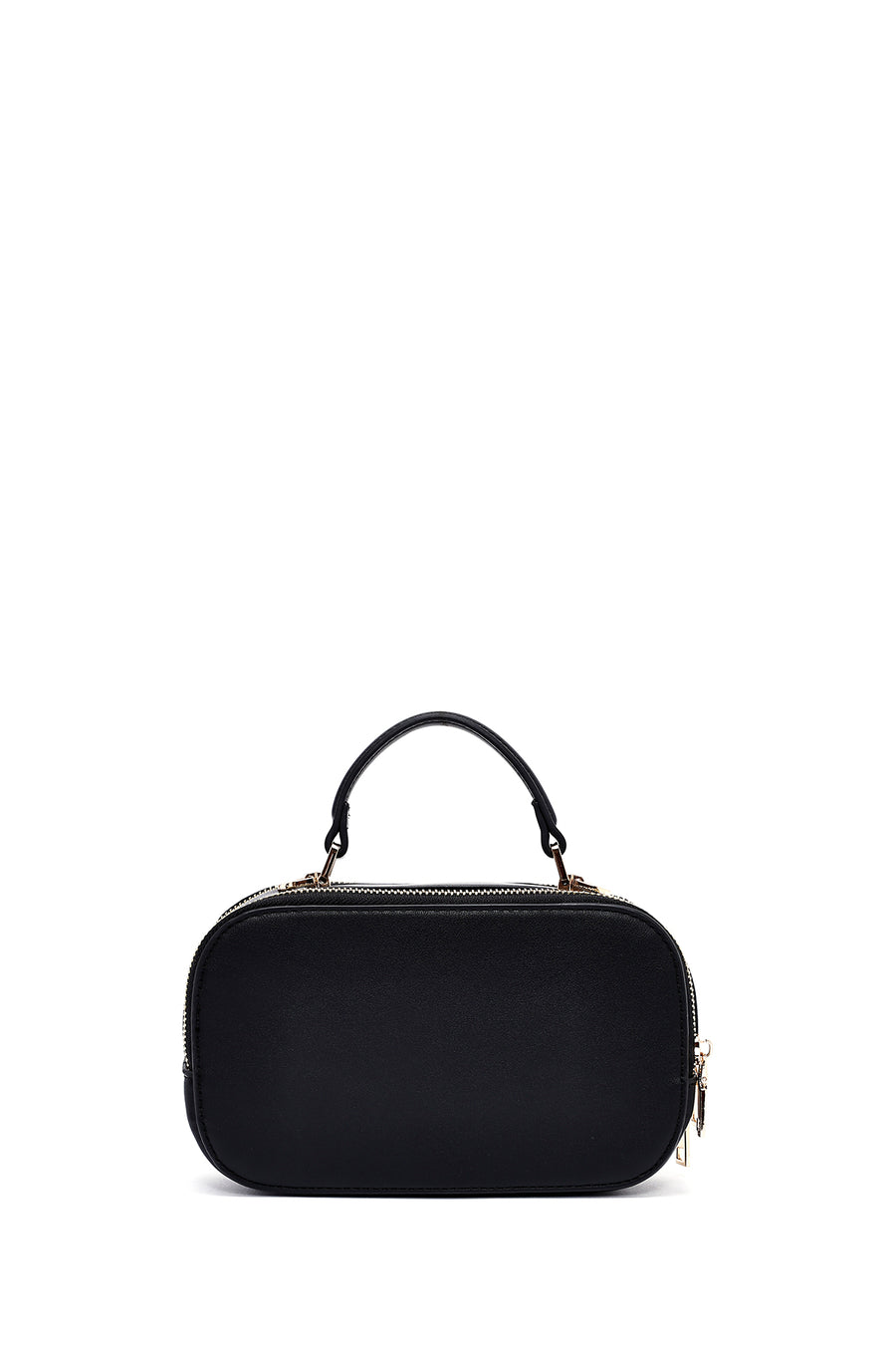 Women's Black Long Strap Braided Crossbody Bag